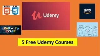 5 FREE Udemy Online Courses 🔥🔥 | AWS | HTML5 | CSS3 | GITHUB | CODING| FREE COURSES 🤩🤩
