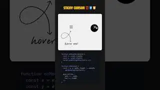 Sticky cursor Hover Effect css 