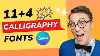 How to find calligraphy fonts in canva for free tutorial by DLC Ventures India