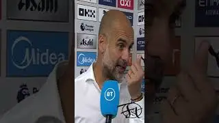 PEP GUARDIOLA reacts to HAALAND HAT TRICK 😍