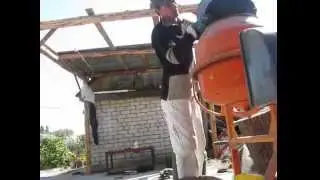 Пристройка из арболита с прорабом Димоном. Часть 8. Эксперементальные замесы