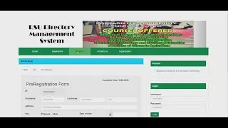 Directory Management System with Class Program Scheduling PHP Source Code