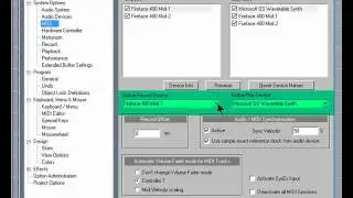Samplitude Basics 05:Audio Midi Device Setup