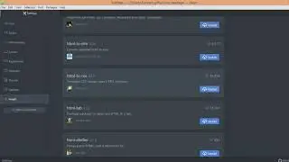 How to install the packages in atom text editor