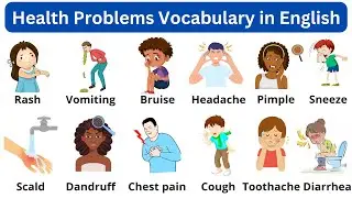 Health Problems Vocabulary in English | Body Health Vocabulary | Learn English