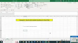 Working with ActiveX checkbox in Excel VBA: Example 4