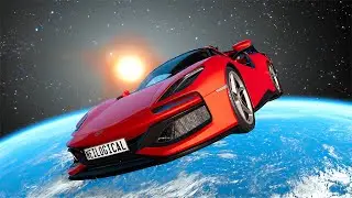 We Raced BeamNG Super Cars In Space...