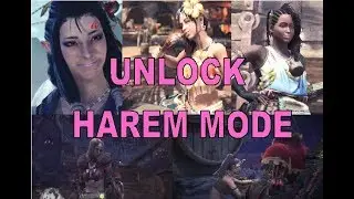 How To Unlock (Secret) HAREM MODE in Monster Hunter World! (Funny)