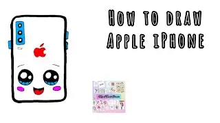 How to draw Apple IPhone | #DrawingTutorial46 | My Kawaii Corner