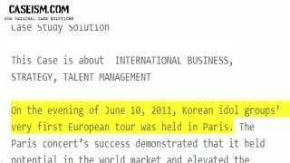 SM Entertainment Case Study Help - Caseism.com