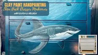 Unbelievable IKEA Hack: Great White Shark with Dixiebelle Terra Clay Paints & WoodUbend Ornaments