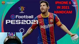APPLE IPHONE 6 + CONTROLLER IN 2021 | PES 2021 ON IOS WITH AMKETTE GAMEPAD EVO 4 | PES 2021 HANDCAM