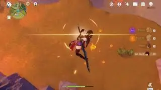 БЕСКОНЕЧНЫЙ Скай Дайв (Удар в воздухе) Genshin Impact ( ͡° ͜ʖ ͡° ) [Glitch/Bug]