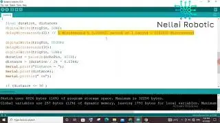 smart dustbin coding and explanation in Tamil @nellairobotic6678
