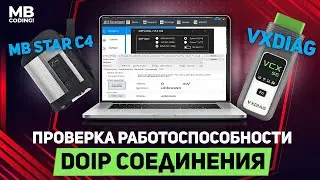Mercedes VXDIAG and MB STAR C4 / review how to check DOIP / instruction