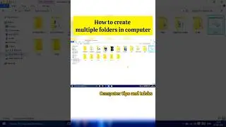 Multiple folders create kaise karen || How to create multiple folders using batch file #window