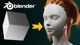 Blender Head Sculpt Tutorial | + Kamvas 22 Plus Review