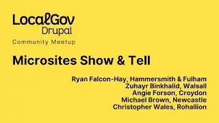 LocalGov Drupal Microsites Show & Tell
