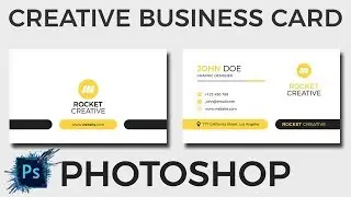 Business Card Design in Photoshop CS6 | Photoshop Tutorial