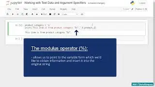 001 Working with Text Data and Argument Specifiers