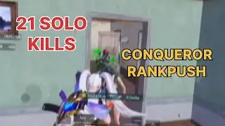 21 SOLO KILLS | CONQUEROR RANKPUSH | BGMI HIGLIGHTS | BadshahIsLive