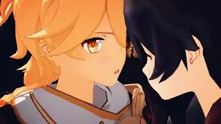 Amber x Aether (Keqing is Jealous) | Animation