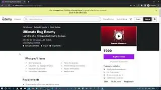 FREE COUPON to my Ultimate Bug Bounty course on 