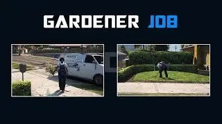 [QB, ESX] FIVEM GARDENER REALISTIC JOB | PREVIEW | TEBEX! |