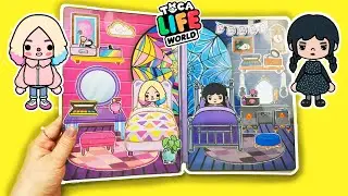 Toca Life World quiet book / Paper House Wednesday And Enid In Quiet Book