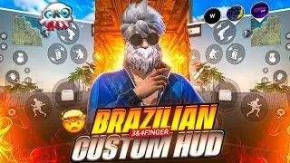 BRAZILIAN 🇧🇷 FREESTYLE 3 & 4 FINGER CUSTOM HUD 💀| WORLD'S 🌎 BEST 3 AND 4 FINGER CUSTOM HUD
