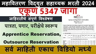 Mahavitaran Vidyut Sahayak Bharti 2024 | Mahavitaran Vidyut Sahayak Recruitment