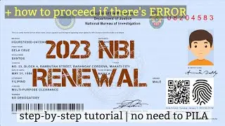 NBI RENEWAL 2023 |STEP-BY-STEP TUTORIAL | PAANO KUNG MAY ERROR? | Lipsdotcom