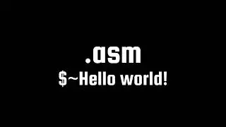 Install NASM and Run Assembly Hello world!