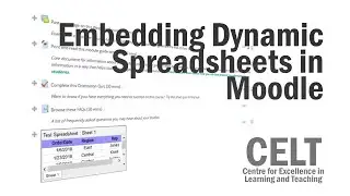Embed a Dynamic Spreadsheet in Moodle