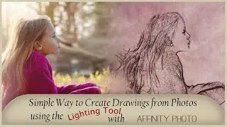 Making illustrations from photos using affinity photo lighting tool