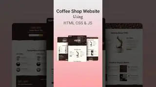 Coffee shop website using html css & js 