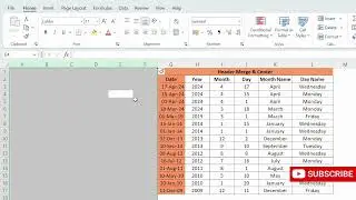 Merge & Center in Excel without Merge #shorts