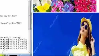 HTML floating images notepad with tags practical in Telugu in Telugu LESSON: 13 (part-3)