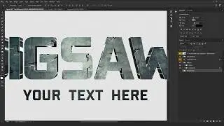 Jigsaw Movie Text Effect