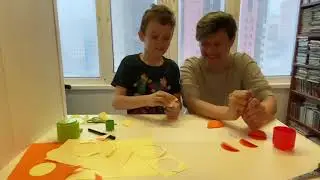 аппликация крабики