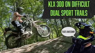 Can I Keep up on my KLX 300? Hard Off Road Trails. Dual Sport Trail Riding at Brown Mountain