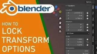 Blender how to lock transform options
