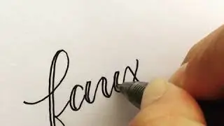 Faux Calligraphy Technique by Crooked Calligraphy