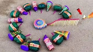 Matchstick Vs diwali Cracker Chain Reaction Domino Amaging Experiment 😱 | 2025