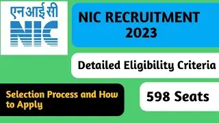 NIC Recruitment 2023 National Informatics Centre Job Vacancy 2023 #govtjobs #jobnotification #jobs