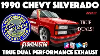 1990 SILVERADO 5 7 FLOWMASTER TRUE DUAL EXHAUST WITH X PIPE