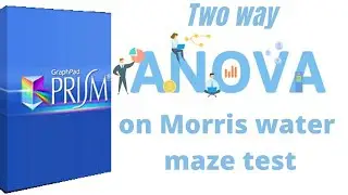 Two way ANOVA on Morris Water Maze Test