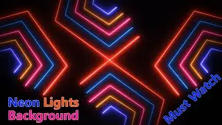 neon lights animation background video, Neon lights animation template, neon background effect