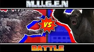 Godzilla vs King Kong | MUGEN Battle #37 + Download Chars