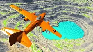 Beamng Drive - Airplane Crashes & Destruction #4